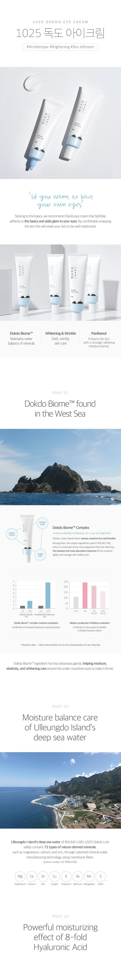 [ROUNDLAB] 1025 Dokdo Eye Cream 30ml