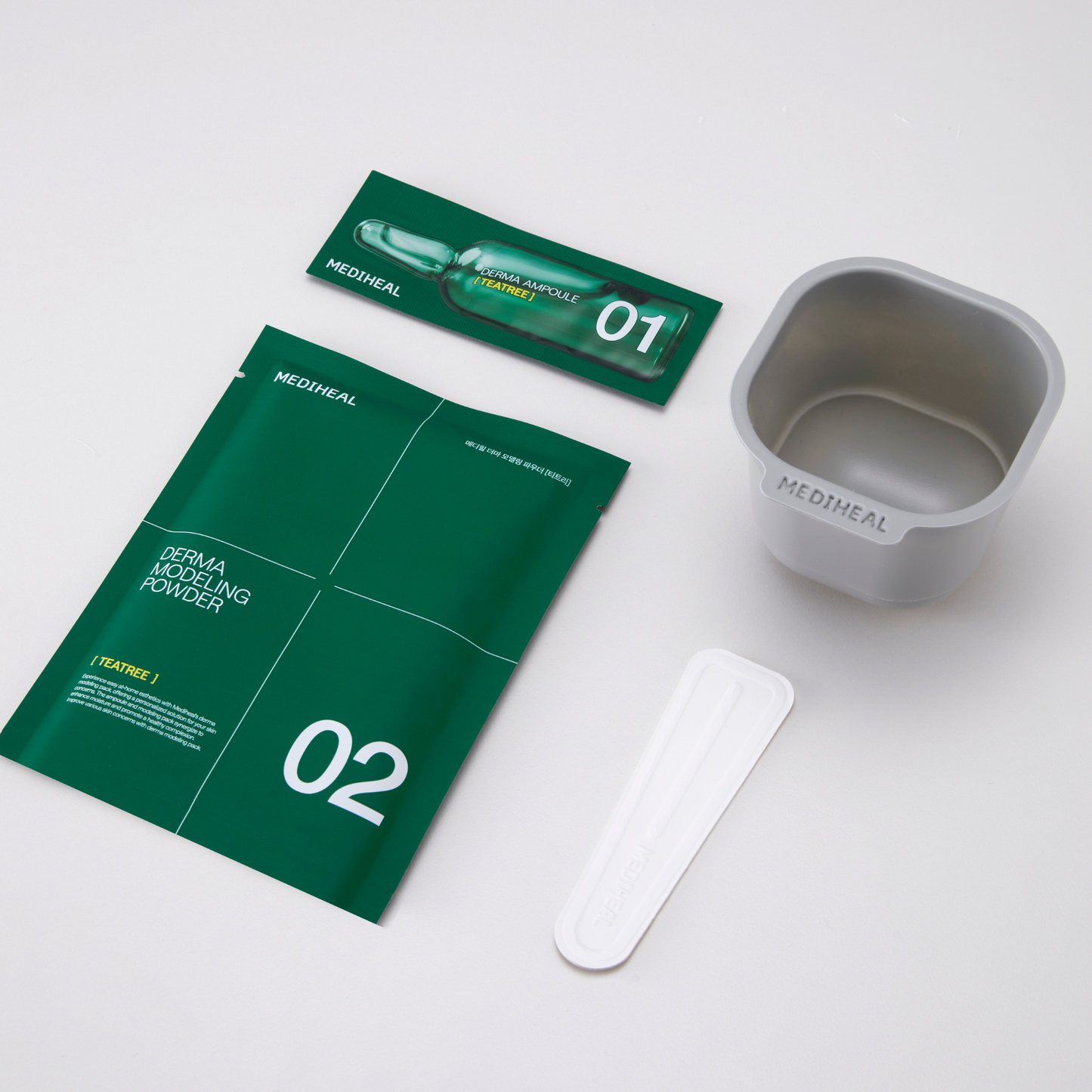 [Mediheal] Derma Modeling Pack Teatree Calming (Ampoule 2ml + Powder 28g)