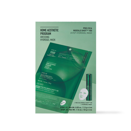 [VT Cosmetics] PRO CICA Reedle Shot 100 2STEP Hydrogel Mask - 2type